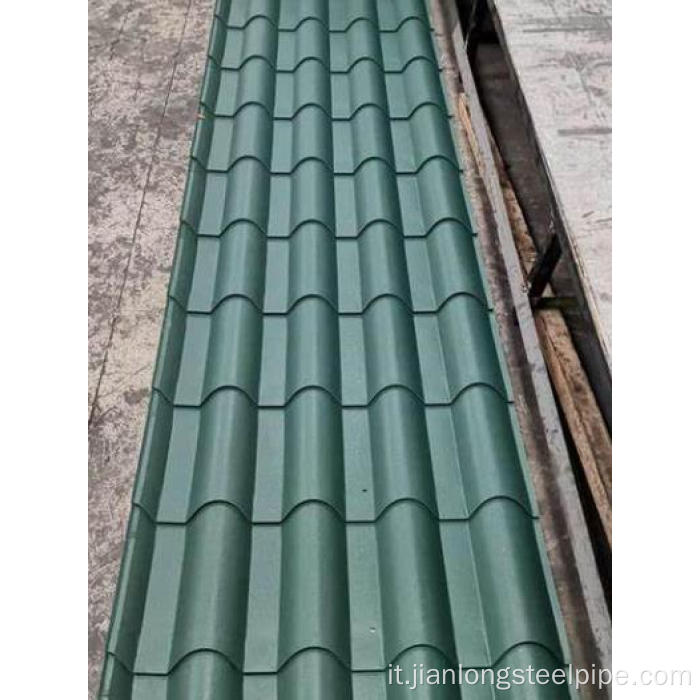 Fogli di tetti ondulati zincati tetti in lamiera